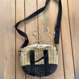 JCrew straw bag